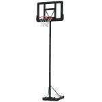 HOMCOM 3 Pcs Kids Children Basketball Stand Set w/ Hoop Ball Pump Netting Backboard Exercise Sport Gaming Fun Adjustable Height from 180 cm to 230 cm(c-7)