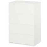 HOMCOM Chest of Drawers, 4/5 Drawers Storage Cabinet Floor Tower Cupboard for Bedroom Living Room, White