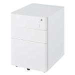 Vinsetto Fully Assembled 3 Drawer Steel Metal Filing Cabinet Lockable Rolling Vertical File Cabinet Black(c-2)