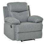 HOMCOM Living room home office reclining seat sofa chair push back easy to recline theater chair luxurious padding overstuffed arm back single seat
