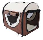 PawHut Pet Travel Backpack Bag Cat Puppy Dog Carrier w/ Trolley and Telescopic Handle Portable Stroller Wheel Luggage Bag (Red)(c-2)
