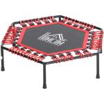 HOMCOM 40" Hexagon Trampoline Indoor Outdoor Metal Bouncer Jumper Adult Home Gym Fitness - Red