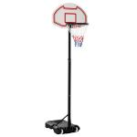 HOMCOM 4 In 1 Kids Basketball Stand Sport Activity Set w/ Golf Football Ring Toss Play Set Outdoor Centre Fun Adjustable Height for 3 - 6 Years(c-2)