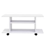 Homcom Modern TV Cabinet Stand Storage Shelves Table Mobile Bedroom Furniture Bookshelf Bookcase White New