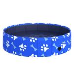PawHut Dog Bathing Tub Pet Collapsible Swimming Pool Folding Pool Dog Cat Puppy Washer Indoor/Outdoor 63" x 12" XL Sized(c-2)