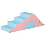 HOMCOM Kids 2-piece Soft Play Set Baby Foam Climber Climbing Indoor Block Toys Gross Motor Development for Toddlers 1-3 Years