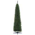 HOMCOM 2.1m 7ft Artificial Pine Pencil Slim Christmas Tree with 499 Branch Tips Xmas Holiday Décor with Stand