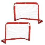 HOMCOM Set of 2 Football Goal Net 6 x 3 ft Foldable Outdoor Sport Training Teens Adults Soccer with Carrying Bag Black(c-4)