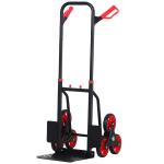 DURHAND Steel Climbing Stairs Trolley Hand Trucks 6-Wheels Foldable Load Cart 150kg