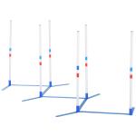 PawHut Adjustable Dog Agility Training Obstacle Course Set with Weaves Poles Storage Bag for Pet Dogs Outdoor Games Exercise