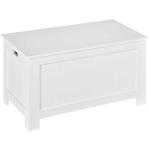 HOMCOM Large Storage Box Toy Chest Cabinet Container Unit Organizer with Lid & Safety Hinges