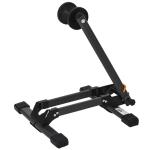 HOMCOM Foldable Bike Storage Stand Parking Rack Fit Max. 5.5cm Wide Wheel Metal Nylon Black