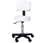 HOMCOM Massage Beauty Salon Spa Chair Stool Swivel Gas Lift Manicure Tattoo Stools Chair White