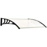 Outsunny 0.8 x 1 m Window Awning Door Canopy Modern Polycarbonate Cover Outdoor Rain Snow Sunlight Protection Hollow Sheet
