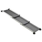 PawHut Telescoping Dog Car Ramp Lightweight Aluminium Alloy Frame Portable with Carry Handle, 71cm - 159cm