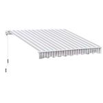 Outsunny 10' x 8' Manual Retractable Sun Shade Patio Awning