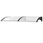 OUTSUNNY 0.9 x 1.5 m Window Awning Door Canopy Modern Polycarbonate Cover Outdoor Rain Snow Sunlight Protection Hollow Sheet(c-2)