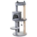 PawHut 4-Level Plush Cat Tree Activity Center w/ Sisal Scratching Posts Perch Condo Hammock(c-5)