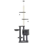 PawHut 4-Level Plush Cat Tree Activity Center w/ Sisal Scratching Posts Perch Condo Hammock(c-7)