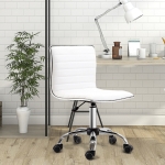 Vinsetto Modern Mid-Back Home Office Chair Velvet Touch Executive Computer Desk Chair 360° Swivel with Rocking Function Adjustable Height, Pink(c-6)