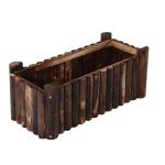 Outsunny Raised Flower Bed Wooden Rectangualr Planter Container Box Herb Pot 4 Feet
