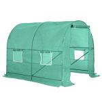 Outsunny 6 x 3 x 2m Walk-in Outdoor Garden Greenhouse Polytunnel with Door and Windows(c-3)
