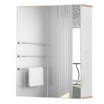 kleankin Bathroom Mirror Cabinet Wall Mounted Storage Cupboard with Double Door and Adjustable Shelves, White