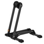 HOMCOM Foldable Bicycle Storage Stand Bike Cycle Floor Parking Rack Wheel Holder Fit 20-29 inch Bikes Indoor Home Garage