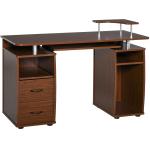 Homcom Bureau Informatique Multimédia en Bois 120 L x 55 l x 85 H cm