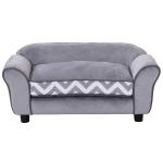 PawHut Canapé pour Chien ou Chat Gris 74 x 41 x 33 cm