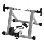 Homcom Home Trainer pour Vélo Noir Argent 61 x 18,5 x 51 cm