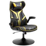 Vinsetto Fauteuil gaming réglable tétière accoudoirs relevables métal PVC