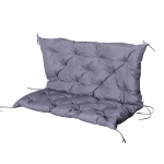 Outsunny Coussin d'Assise Gris pour Banc 2 Places 120 x 110 x 12 cm