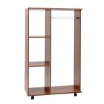 HOMCOM Armoire à Vêtements sur Roulettes 80 x 40 x 128 cm