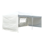 Outsunny Tente de Réception Pliante en Acier Blanc 600 x 300 x 255 cm
