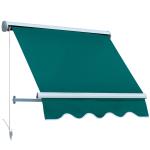 Outsunny Store Banne Manuel Vert 120 x 70 cm