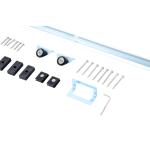Homcom Kit de Montage Porte Coulissante Gris 68 x 34 x 16,5 cm