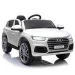 HOMCOM Coche Eléctrico para Niño +3 Años Audi Q5 con Mando a Distancia MP3 Luces y Sonidos Apertura de Puerta 116x75x56cm Carga 30kg Rojo(c-2)