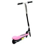 HOMCOM Patinete Eléctrico Plegable tipo Scooter con Manillar Ajustable Freno y Pie de Apoyo 120W Carga 50kg 78x37x99cm Negro(c-2)