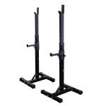 Homcom Support pour Haltères Hauteur Réglable Noir 100 x 43 x 17 cm
