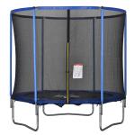 HOMCOM 244cm Trampoline for Kids and Adult with Safety Enclosure Net Spring Pad Waterproof Jump Mat for Outdoor Indoor Use