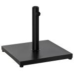 Outsunny Φ3/3.5/3.8CM 18kg Steel Square Parasol Stand Base w/ Adjustable Knob Umbrella Stand Garden Patio Outdoor Home - Black