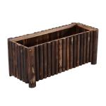 Outsunny Raised Flower Bed Wooden Rectangualr Planter Container Box Wood 4 Feet