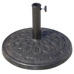 Outsunny 14kg Durable Patterned Colophony Garden Patio Umbrella Round Base Stand New
