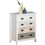 HOMCOM Chest of Drawers,5 Drawers Storage Cabinet Bedroom Clothes Closet Living Room Organizer