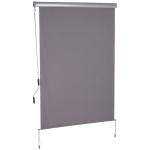 Outsunny Polyester Fabric easy mounting weather-resistant Manual Patio Window Blind Pull Down Roller Sun Shade