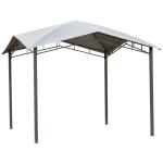 Outsunny 3x3(m) Outdoor Patio Gazebo Pavilion Canopy Tent Sunshade Steel Frame Grey(c-1)
