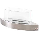 HOMCOM Fireplace Ethanol Fireplace Ventless Real Flame 0.6L Burner