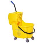 HOMCOM Home Janitorial Cleaning Floor Bucket with 34 Quart Capacity and Metal Handle(c-2)