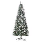 HOMCOM 1.2m Artificial Christmas Tree Holiday Home Indoor Decoration with Foldable Feet, Green(c-6)